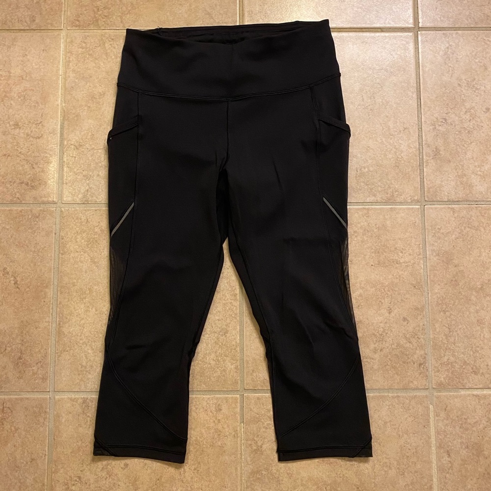 Lululemon High-Rise Fast & Free Crop Leggings 🖤